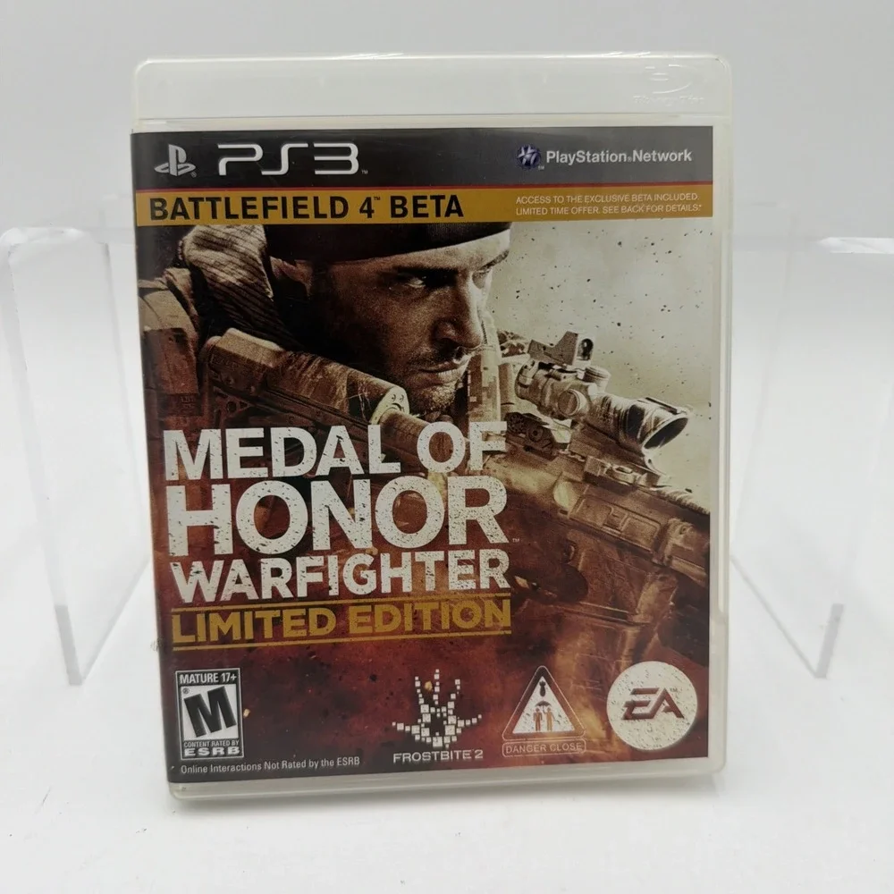 Medal of Honor: Warfighter Playstation 3 Limited Edition 2012 Game Case & Manual